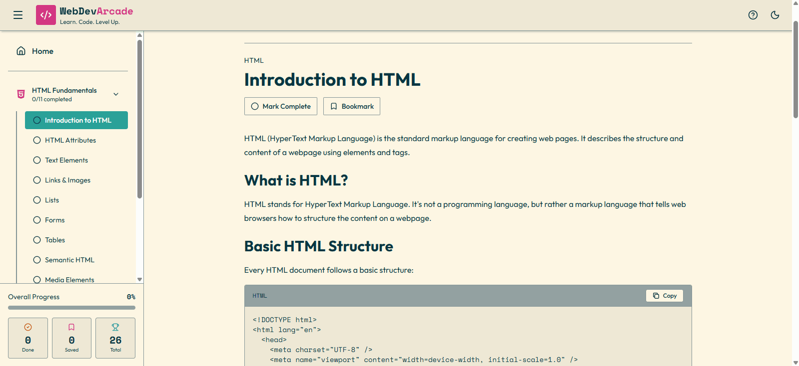 Web Dev Course preview